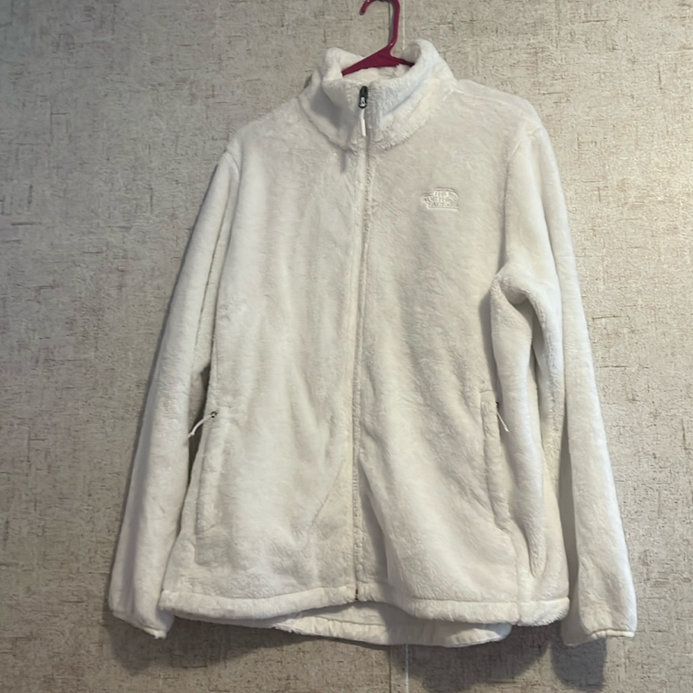 Women White NorthFace Jacket